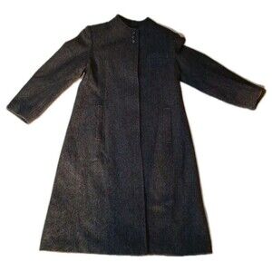 Forecaster of Boston VINTAGE Women's 100% Wool Coat Size 15/16 Gray USA Made